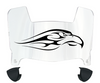 Liberty Flames Mini Football Helmet Visor Shield w/ Clips - PICK VISOR & LOGO COLOR