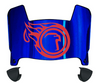 Liberty Flames Mini Football Helmet Visor Shield w/ Clips - PICK VISOR & LOGO COLOR