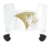 Lindenwood Lions Mini Football Helmet Visor Shield w/ Clips - PICK VISOR & LOGO COLOR