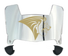 Lindenwood Lions Mini Football Helmet Visor Shield w/ Clips - PICK VISOR & LOGO COLOR