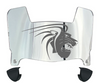 Lindenwood Lions Mini Football Helmet Visor Shield w/ Clips - PICK VISOR & LOGO COLOR