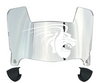 Lindenwood Lions Mini Football Helmet Visor Shield w/ Clips - PICK VISOR & LOGO COLOR