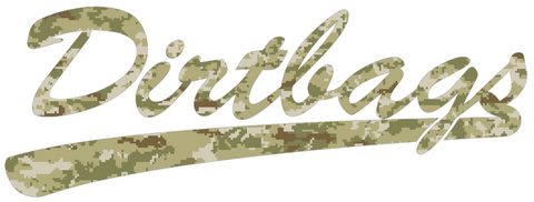 Long Beach State 49ers Dirtbags Salute to Service Camouflage Camo Vinyl Decal PICK SIZE
