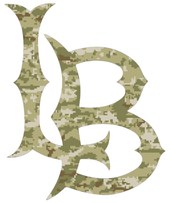 Long Beach State 49ers Salute to Service Camouflage Camo Vinyl Decal PICK SIZE
