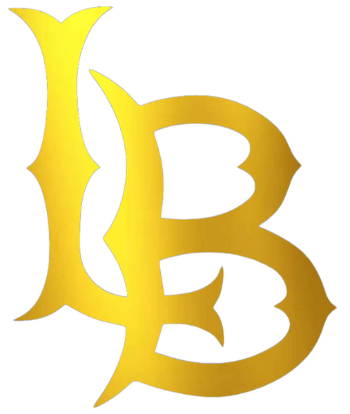 Long Beach State 49ers GOLD CHROME MIRROR Team Logo Premium DieCut Vinyl Decal PICK SIZE