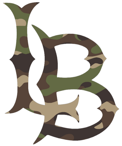 Long Beach State 49ers Woodland Camo Camouflage Team Logo Premium DieCut Vinyl Decal PICK SIZE
