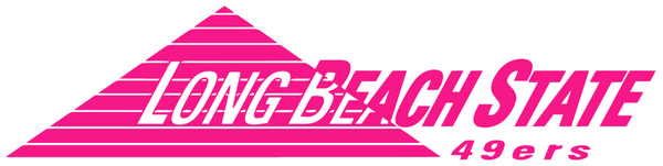 Long Beach State 49ers Hot Pink Retro Throwback Logo Premium DieCut Vinyl Decal PICK SIZE