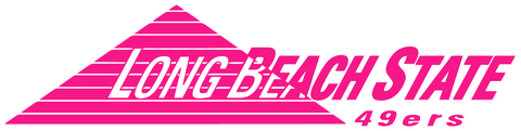 Long Beach State 49ers Hot Pink Retro Throwback Logo Premium DieCut Vinyl Decal PICK SIZE