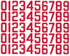 Los Angeles Angels of Anaheim Baseball Helmet Jersey Style Vinyl Number Decal Sheet Set of 50 #0-9 - Pick Color & Size