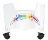 Los Angeles Chargers Limited Edition Mini Football Helmet Shield Visor w/ Clips - PICK VISOR & LOGO COLOR