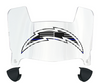 Los Angeles Chargers Limited Edition Mini Football Helmet Shield Visor w/ Clips - PICK VISOR & LOGO COLOR