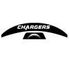 Los Angeles Chargers MIDI Mid Size SpeedFlex Football Helmet Front & Back Bumper Decal Set - Pick Color