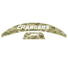 Los Angeles Chargers MIDI Mid Size SpeedFlex Football Helmet Front & Back Bumper Decal Set - Pick Color