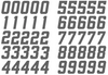 Los Angeles Chargers Jersey Style Vinyl Number Decal Sheet Set of 50 #0-9 - Pick Color & Size