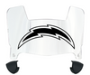 Los Angeles Chargers Retro Throwback Mini Football Helmet Shield Visor w/ Clips - PICK VISOR & LOGO COLOR