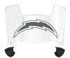 Los Angeles Chargers Retro Throwback Mini Football Helmet Shield Visor w/ Clips - PICK VISOR & LOGO COLOR