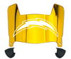 Los Angeles Chargers Retro Throwback Mini Football Helmet Shield Visor w/ Clips - PICK VISOR & LOGO COLOR