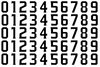 Los Angeles Kings Helmet Jersey Style Vinyl Number Decal Sheet Set of 50 #0-9 - Pick Color & Size