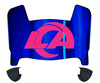 Los Angeles Rams Limited Edition Mini Football Helmet Visor Shield w/ Clips - PICK VISOR & LOGO COLOR