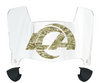 Los Angeles Rams Limited Edition Mini Football Helmet Visor Shield w/ Clips - PICK VISOR & LOGO COLOR