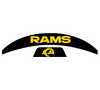 Los Angeles Rams MIDI Mid Size SpeedFlex Football Helmet Front & Back Bumper Decal Set - Pick Color