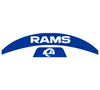 Los Angeles Rams MIDI Mid Size SpeedFlex Football Helmet Front & Back Bumper Decal Set - Pick Color