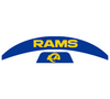 Los Angeles Rams MIDI Mid Size SpeedFlex Football Helmet Front & Back Bumper Decal Set - Pick Color