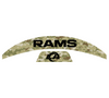 Los Angeles Rams MIDI Mid Size SpeedFlex Football Helmet Front & Back Bumper Decal Set - Pick Color