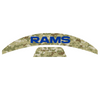 Los Angeles Rams MIDI Mid Size SpeedFlex Football Helmet Front & Back Bumper Decal Set - Pick Color
