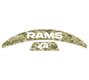 Los Angeles Rams MIDI Mid Size SpeedFlex Football Helmet Front & Back Bumper Decal Set - Pick Color