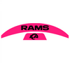 Los Angeles Rams MIDI Mid Size SpeedFlex Football Helmet Front & Back Bumper Decal Set - Pick Color