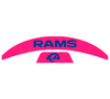 Los Angeles Rams MIDI Mid Size SpeedFlex Football Helmet Front & Back Bumper Decal Set - Pick Color