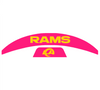 Los Angeles Rams MIDI Mid Size SpeedFlex Football Helmet Front & Back Bumper Decal Set - Pick Color