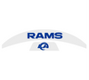 Los Angeles Rams MIDI Mid Size SpeedFlex Football Helmet Front & Back Bumper Decal Set - Pick Color