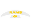 Los Angeles Rams MIDI Mid Size SpeedFlex Football Helmet Front & Back Bumper Decal Set - Pick Color