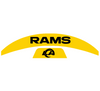 Los Angeles Rams MIDI Mid Size SpeedFlex Football Helmet Front & Back Bumper Decal Set - Pick Color