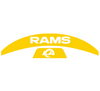 Los Angeles Rams MIDI Mid Size SpeedFlex Football Helmet Front & Back Bumper Decal Set - Pick Color