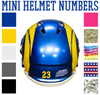 Los Angeles Rams Jersey Style Vinyl Number Decal Sheet Set of 50 #0-9 - Pick Color & Size