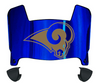Los Angeles Rams Retro Throwback Mini Football Helmet Visor Shield w/ Clips - PICK VISOR & LOGO COLOR