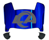 Los Angeles Rams Mini Football Helmet Visor Shield w/ Clips - PICK VISOR & LOGO COLOR