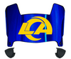 Los Angeles Rams Mini Football Helmet Visor Shield w/ Clips - PICK VISOR & LOGO COLOR
