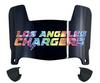 Los Angeles Chargers Limited Edition Mini Football Helmet Shield Visor w/ Clips - PICK VISOR & LOGO COLOR
