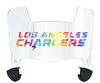 Los Angeles Chargers Limited Edition Mini Football Helmet Shield Visor w/ Clips - PICK VISOR & LOGO COLOR