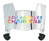 Los Angeles Chargers Limited Edition Mini Football Helmet Shield Visor w/ Clips - PICK VISOR & LOGO COLOR
