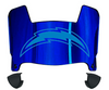 Los Angeles Chargers Retro Throwback Mini Football Helmet Shield Visor w/ Clips - PICK VISOR & LOGO COLOR