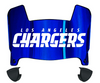 Los Angeles Chargers Retro Throwback Mini Football Helmet Shield Visor w/ Clips - PICK VISOR & LOGO COLOR