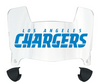Los Angeles Chargers Retro Throwback Mini Football Helmet Shield Visor w/ Clips - PICK VISOR & LOGO COLOR