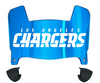 Los Angeles Chargers Retro Throwback Mini Football Helmet Shield Visor w/ Clips - PICK VISOR & LOGO COLOR