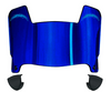 Los Angeles Chargers Retro Throwback Mini Football Helmet Shield Visor w/ Clips - PICK VISOR & LOGO COLOR