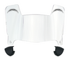 Los Angeles Chargers Retro Throwback Mini Football Helmet Shield Visor w/ Clips - PICK VISOR & LOGO COLOR